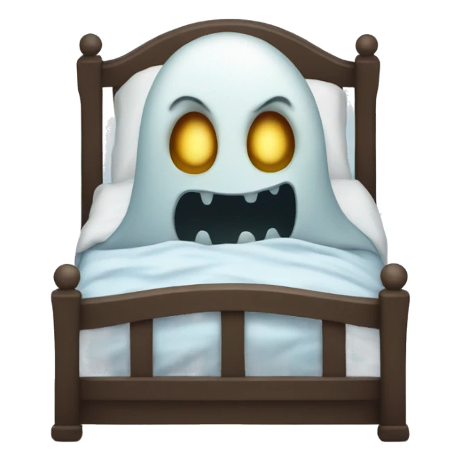 scary sleep ghost sticker
