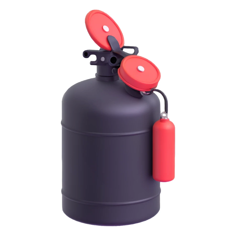 gas canister tank sticker