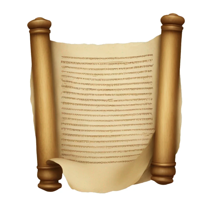 torah scroll sticker