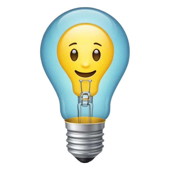 bulb bright idea emoji iphone sticker
