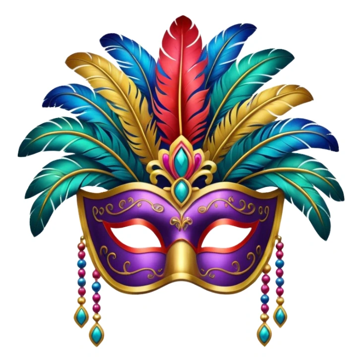 Antifaz de carnaval sticker