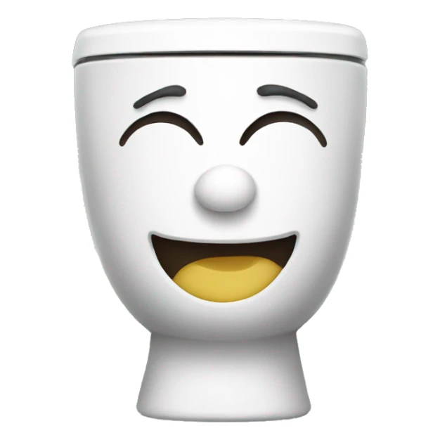 Happy toilet sticker