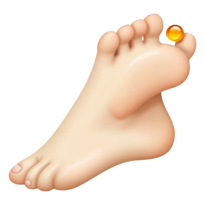 top of foot sticker