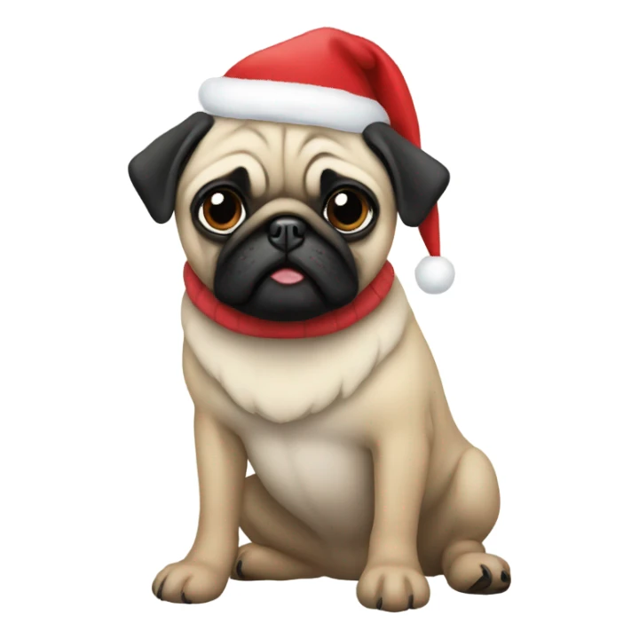 Pug Christmas  sticker