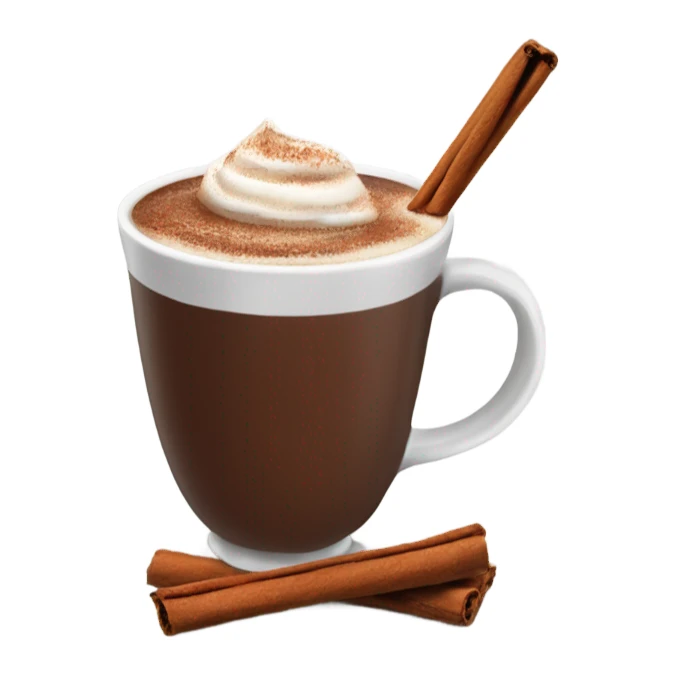 Tasse chocolat chaud à la cannelle  sticker