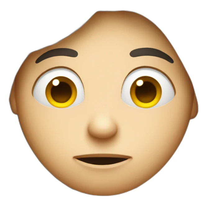 suspicious face sticker