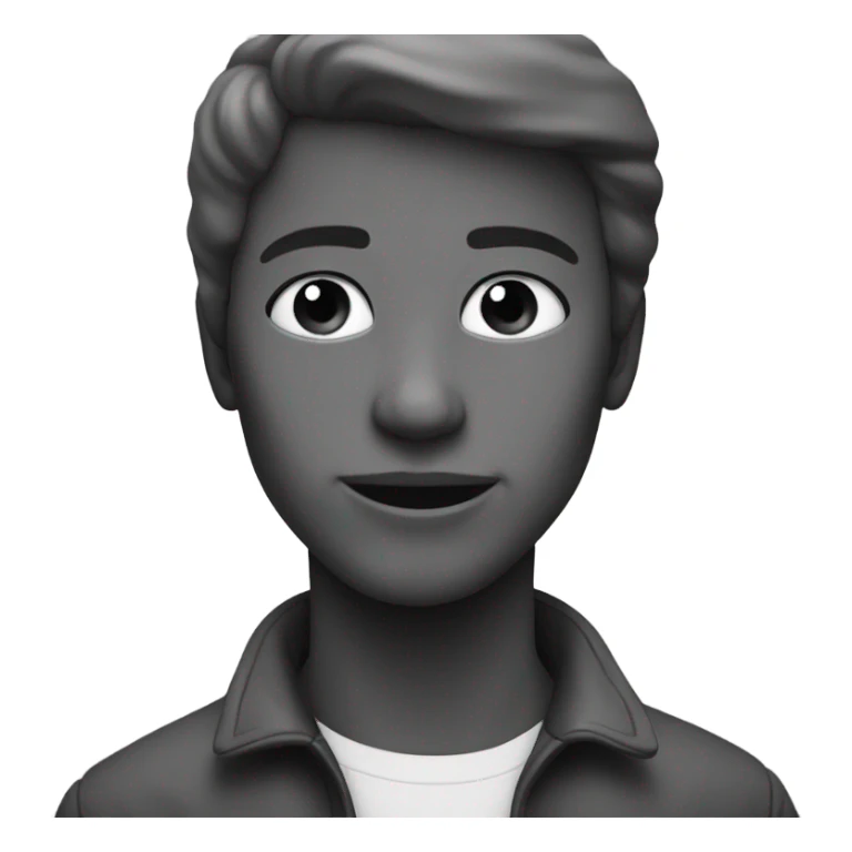 Black and white photo sticker