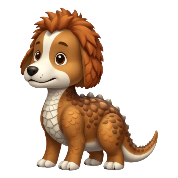 A dog cross dinosaur sticker