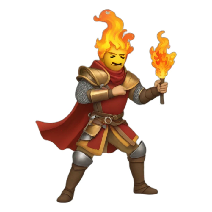 medieval firebreather sticker