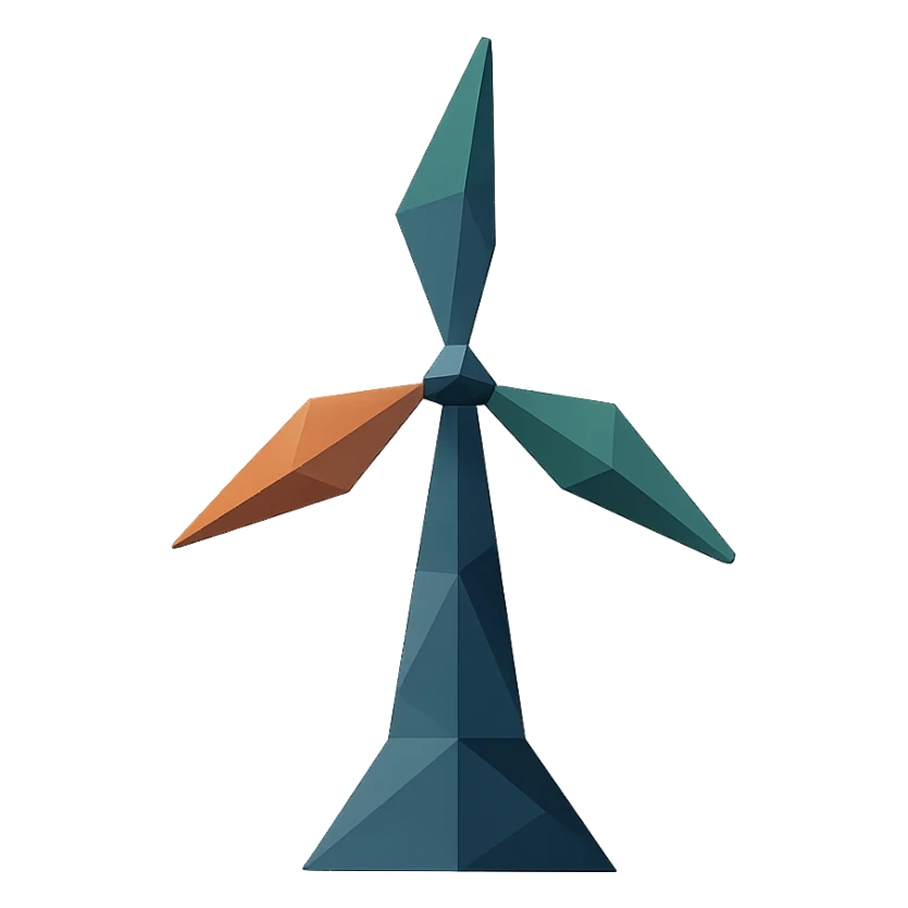 low-poly geometric abstract icon representing Blakeleigh sticker