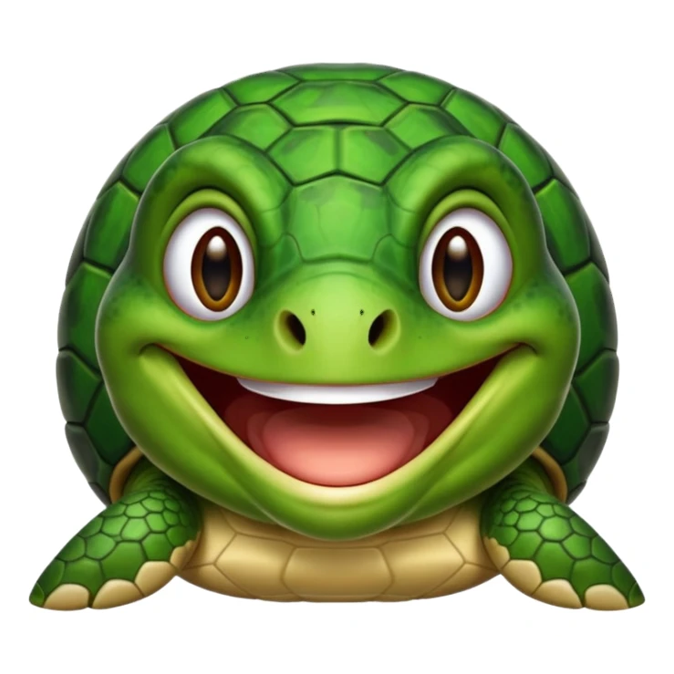 Turtle laughing sticker