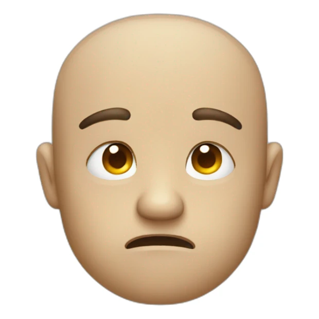 Sulking-face sticker