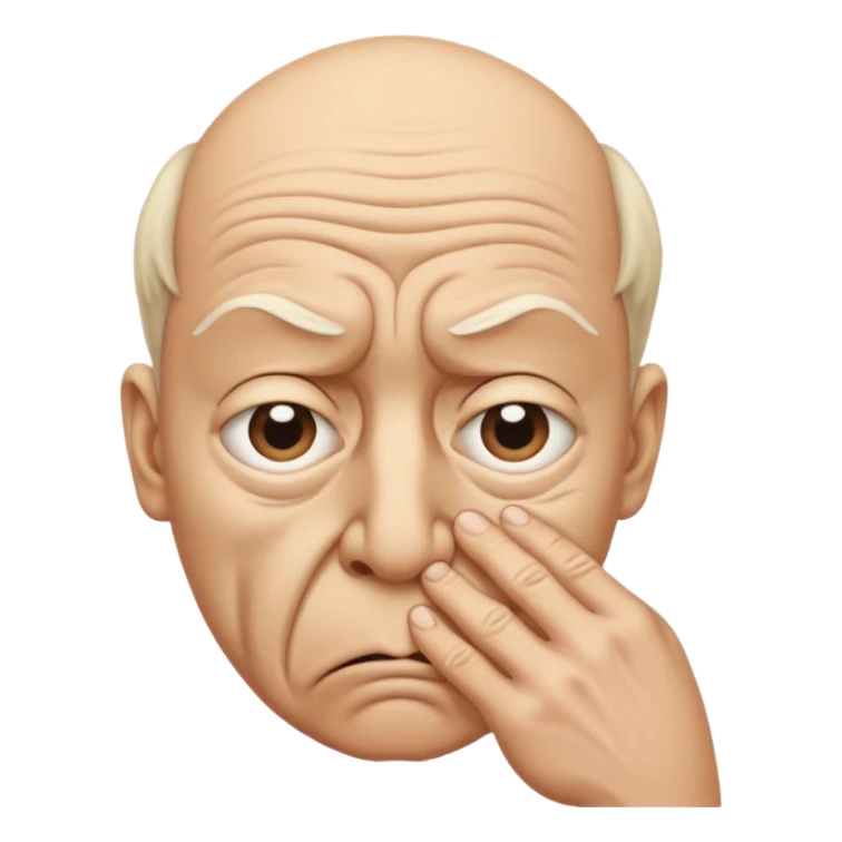 Person holding nose because something else is stinky sticker