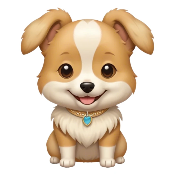 Dog with a crop top sticker