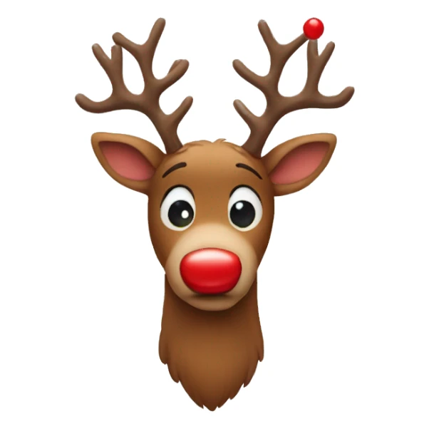 Red Nosed Reindeer sticker