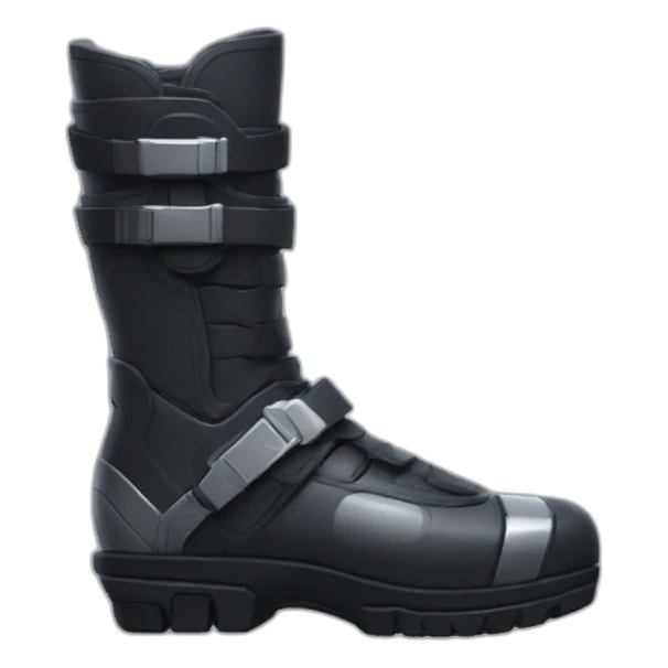 futuristic Anti-Matter dark armored boots sticker