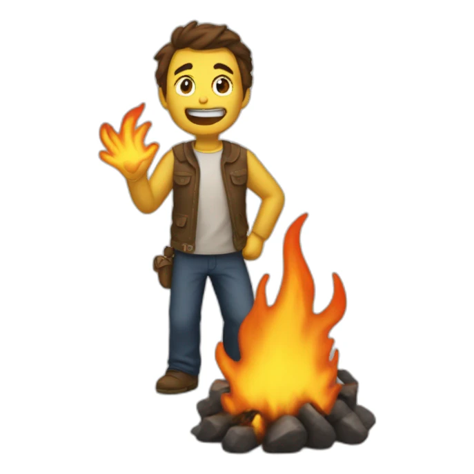 buring time sticker