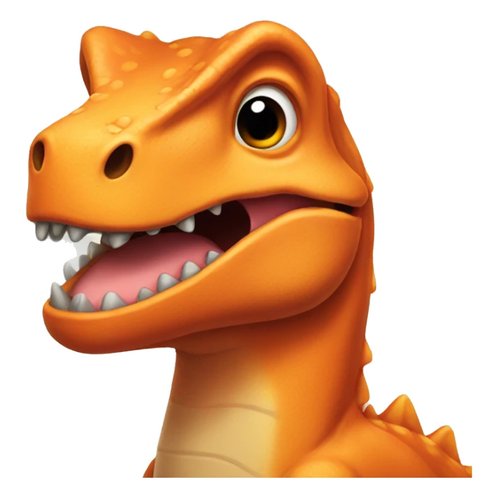 Orange Dinosaur  sticker