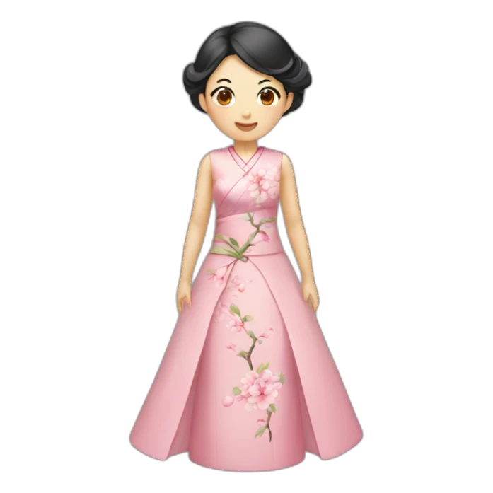 Chinese drees sticker