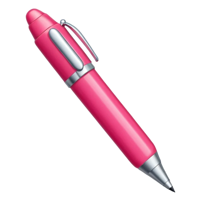 chunky pink and red pen sticker