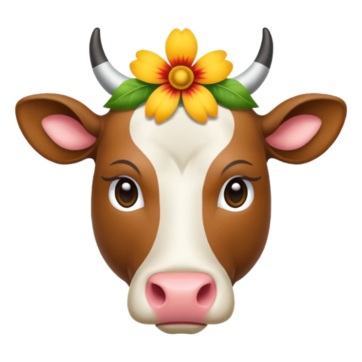 flower Indian cow sticker