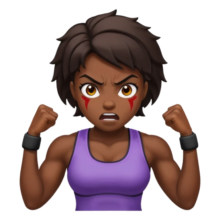 female gym trainer angry sticker