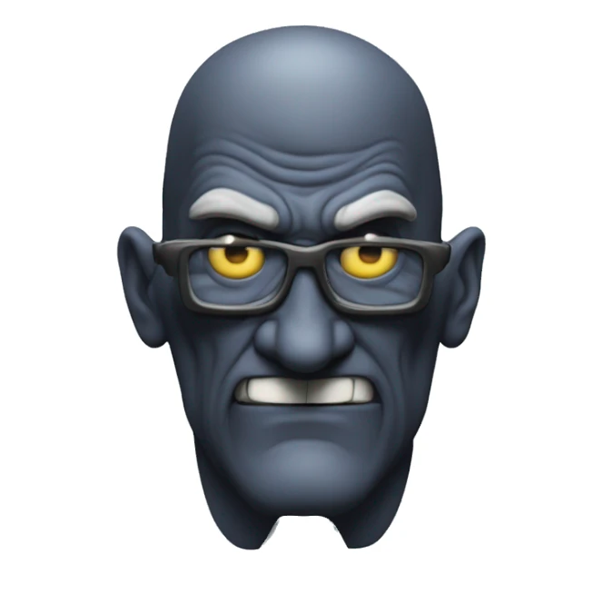 Sinusoid curve supervillian  sticker