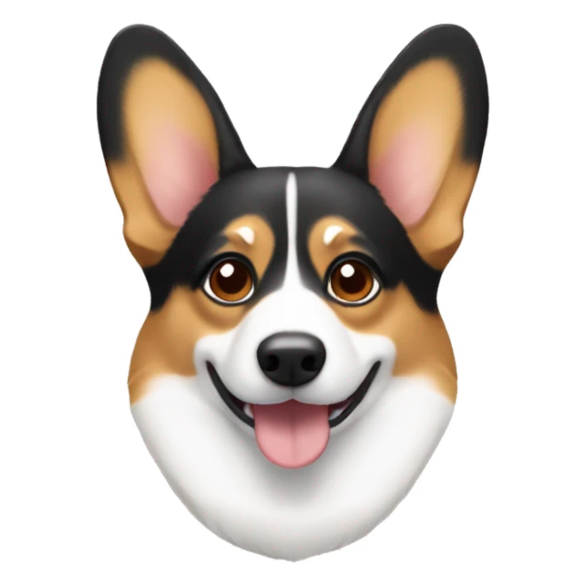 Tri color corgi sticker