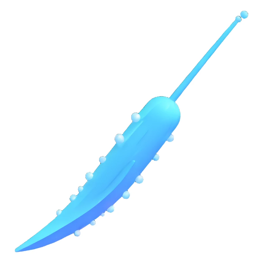 detailed 3D comet with ice tail sticker