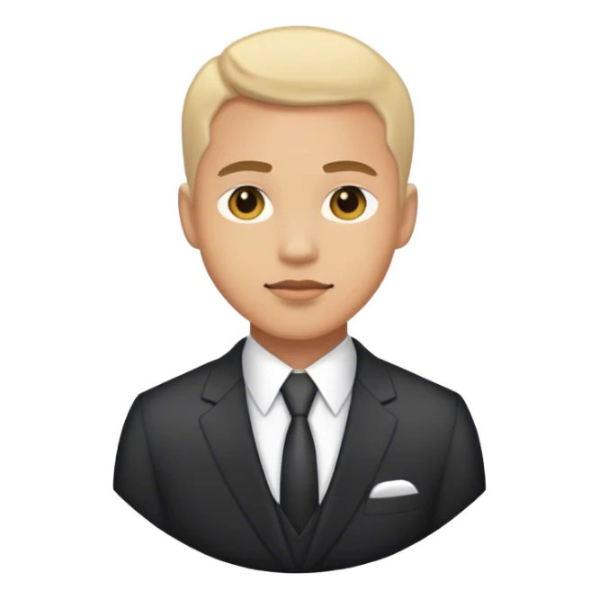 The manager is a man in a suit sticker