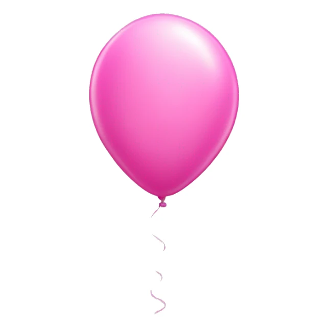pink balloon shaped like the 1 sticker