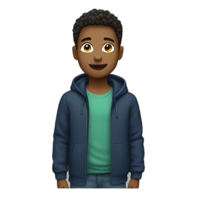 a new year boy sticker