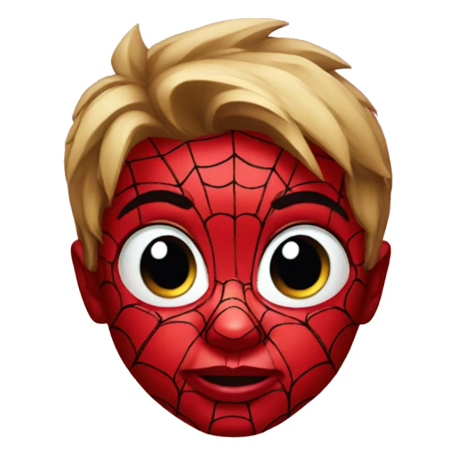spiderman baby face sticker