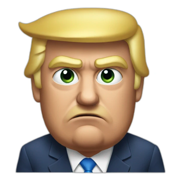 trump grumpy sticker