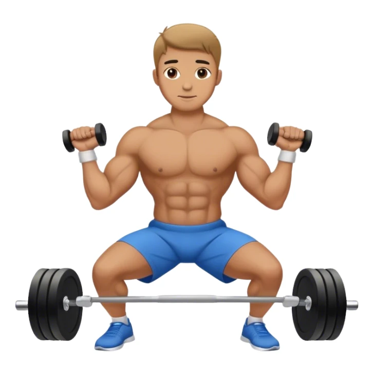 man weighted wrist curl sticker