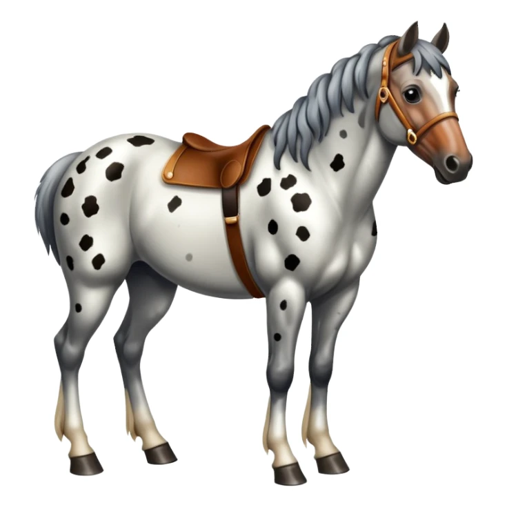 An appalosa horse sticker