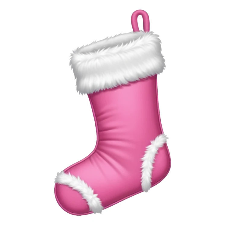 an aesthetic pink  christmas stocking sticker