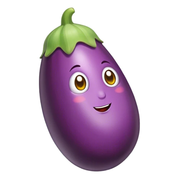 a candy eggplant sticker