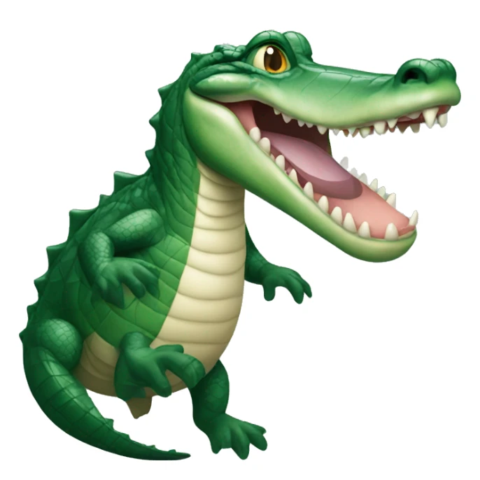 An alligator missing Marilyn monroe sticker