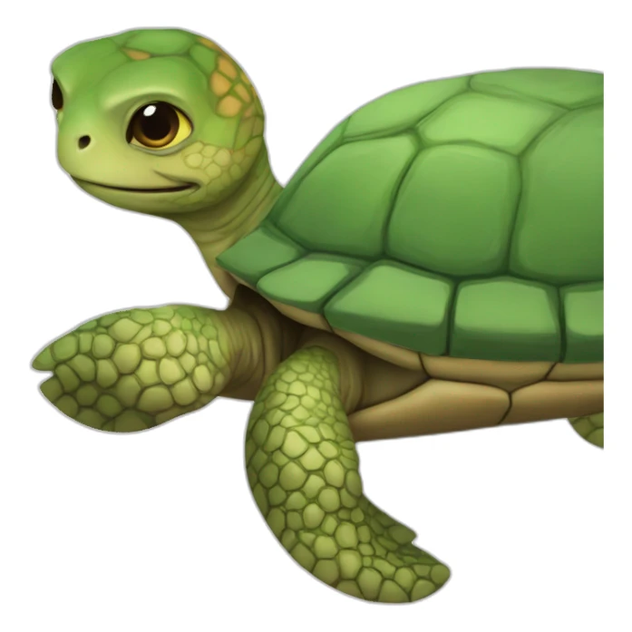 Chat sur une grosse tortue sticker
