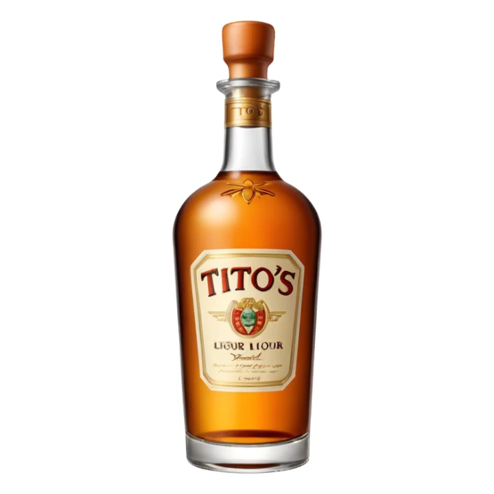 Tito’s liquor bottle sticker