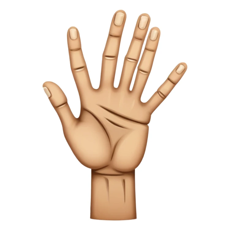 Distress with hands sticker