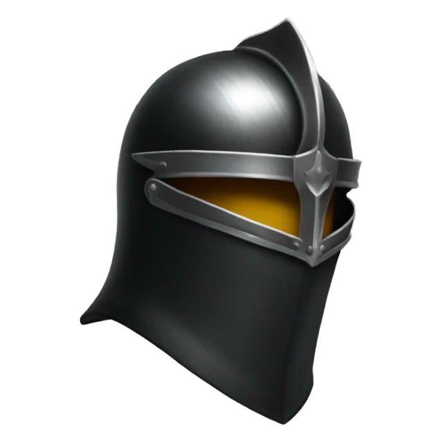 knight black helmet fantasy sticker