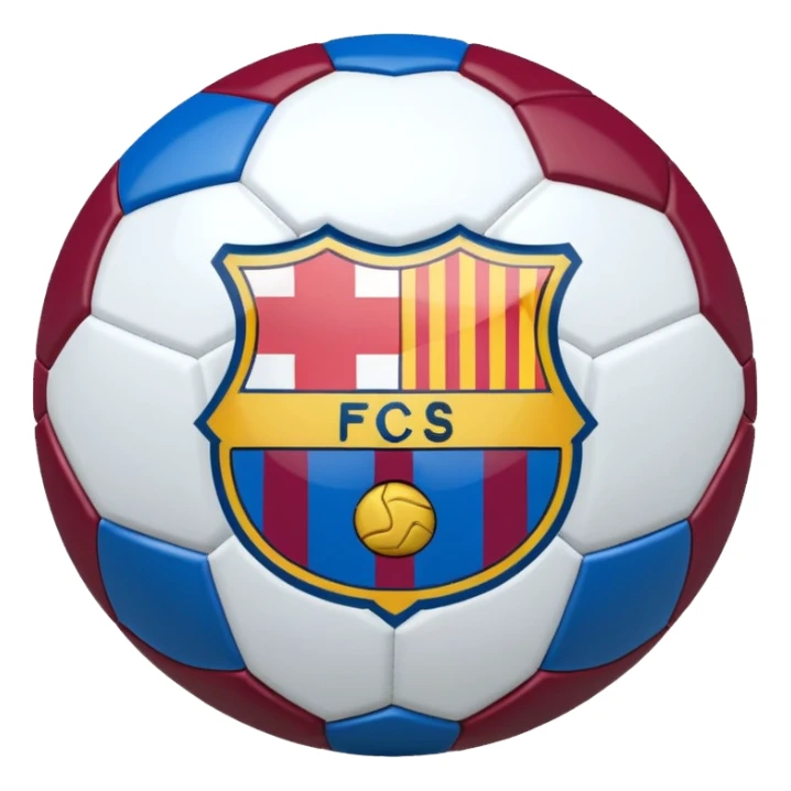 barcelona team amblem sticker