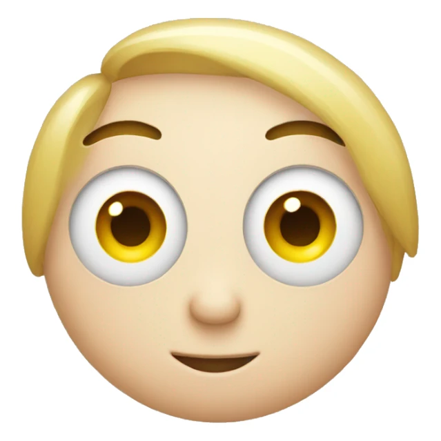 smiling eye-roll emoji sticker