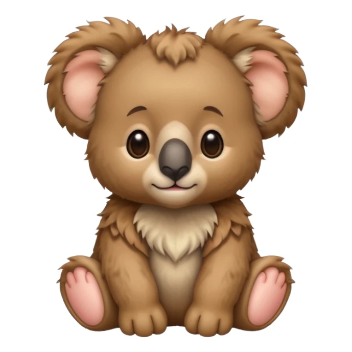 a lions mane on a Baby koala bear 🐨🦁 sticker