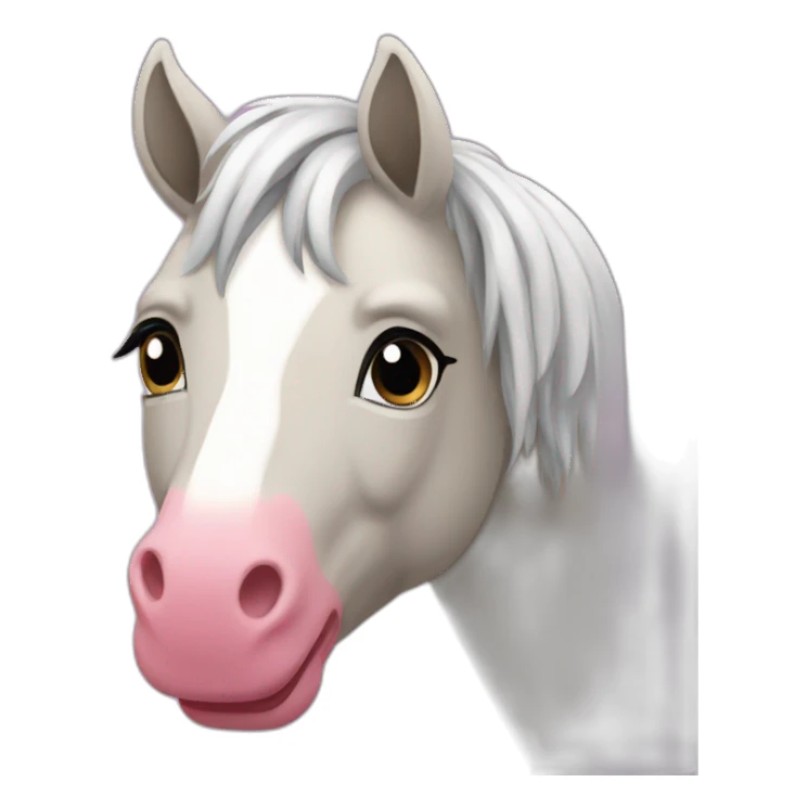 Cheval coeur sticker