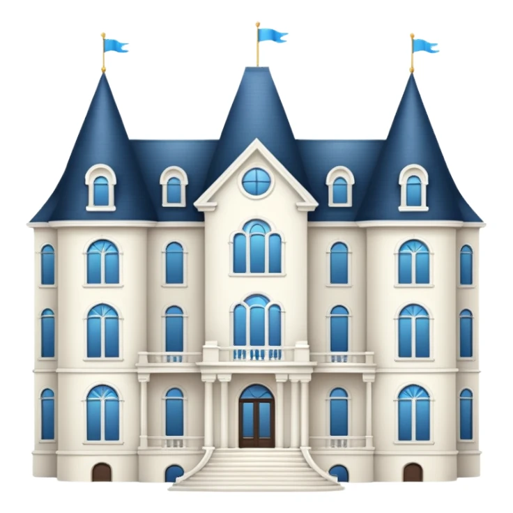 big white mansion sticker