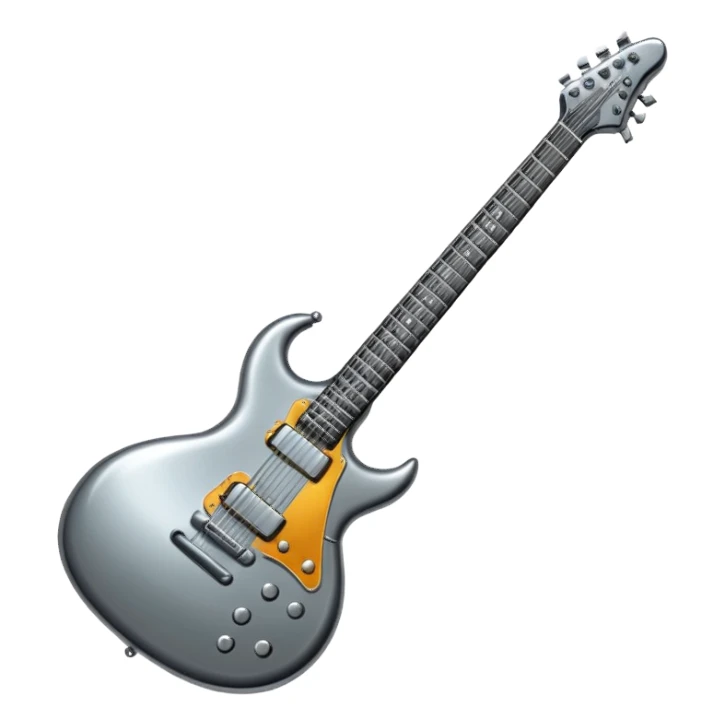 heavy metal guitar sticker