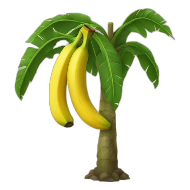 Banana tree sticker